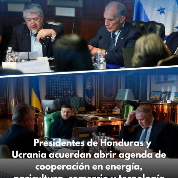 Presidentes de Honduras y Ucrania acuerdan abrir agenda de cooperación en energía, agricultura, comercio y tecnología