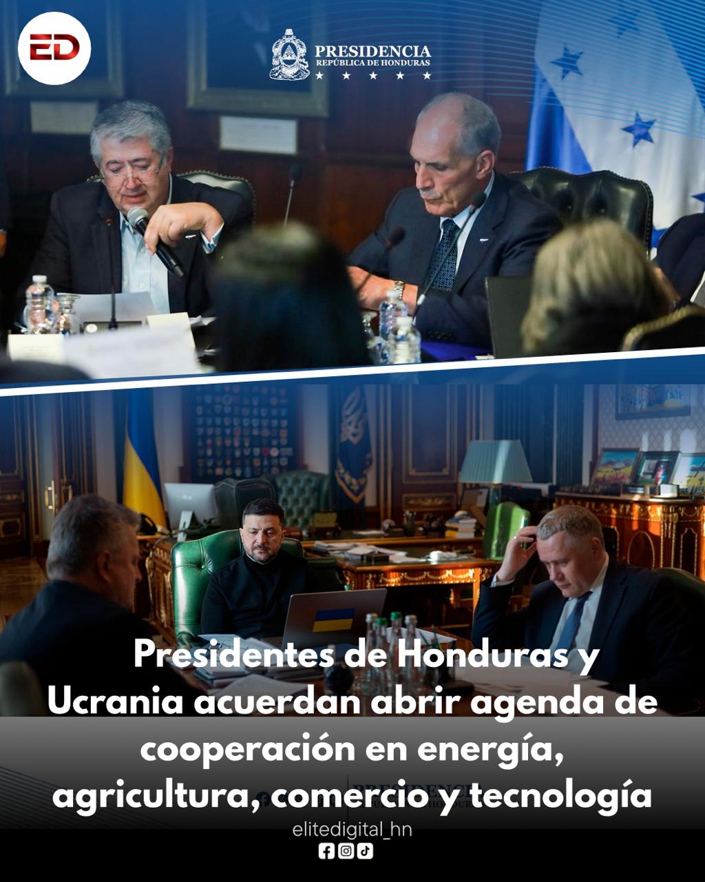 Presidentes de Honduras y Ucrania acuerdan abrir agenda de cooperación en energía,&hellip;