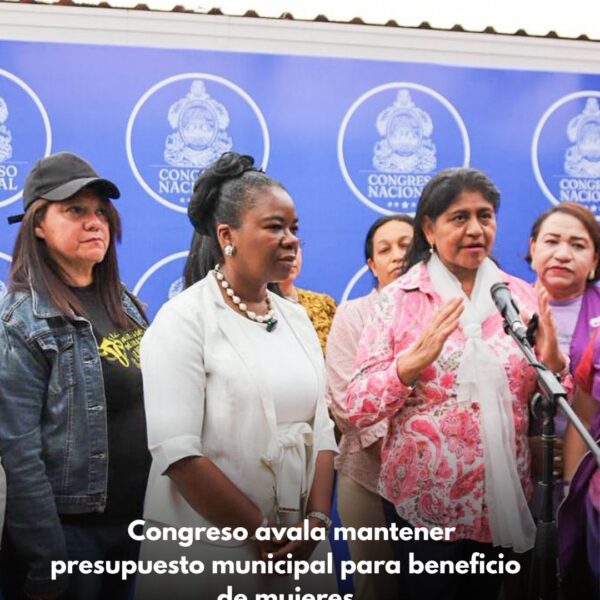 Congreso avala mantener presupuesto municipal para beneficio de mujeres